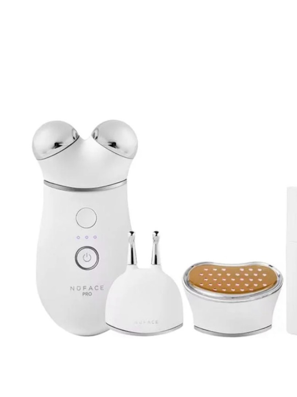 NuFace Pro Microcurrent Facial Toning Kit - White & Silver